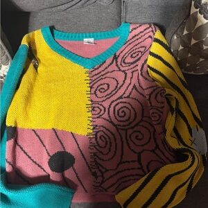 Disney Colorful V-Neck Sweater for Women